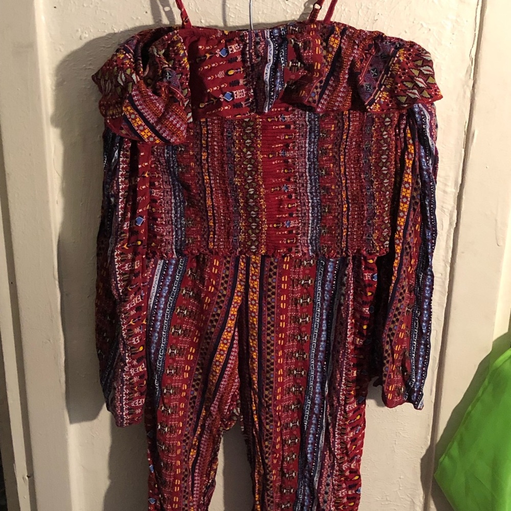 Color pant set